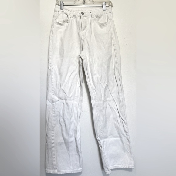 SHEIN Crisp High Waisted White Trousers - Size Medium - Picture 4 of 8